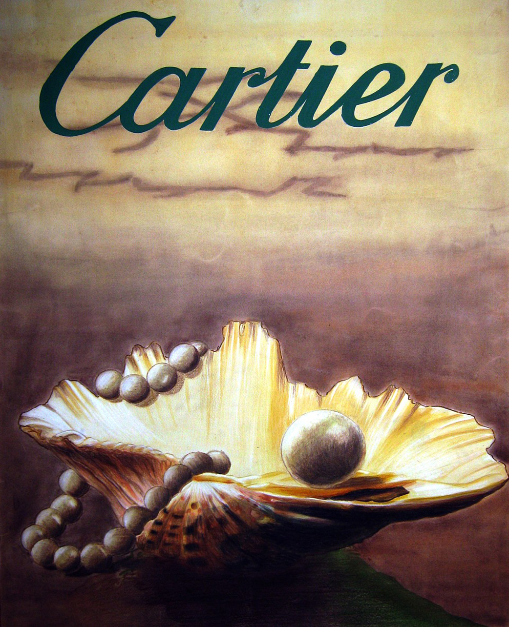 llustration Cartier Aquarell, Farbstifte und Pastel