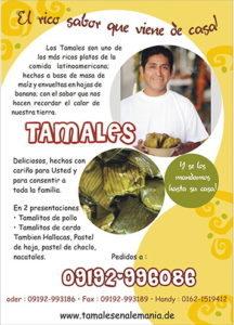 Cartel Tamales